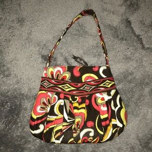 Vera Bradley Brown and Red Puccini Pattern Purse